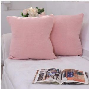 Farmhouse Throw Pillow Covers Set of 2 Soft  Rib Knitting Pillow Cases